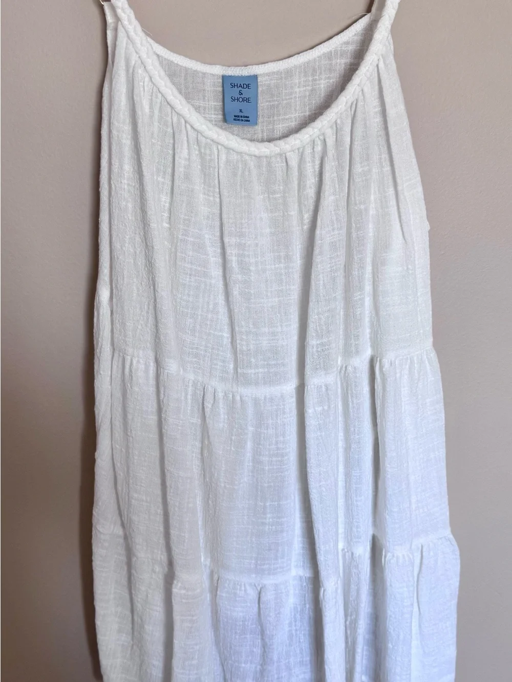 Shade & Shore Breezy White Tiered Swim Coverup - Picture 4 of 6